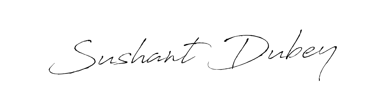 Antro_Vectra is a professional signature style that is perfect for those who want to add a touch of class to their signature. It is also a great choice for those who want to make their signature more unique. Get Sushant Dubey name to fancy signature for free. Sushant Dubey signature style 6 images and pictures png