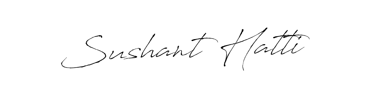 The best way (Antro_Vectra) to make a short signature is to pick only two or three words in your name. The name Sushant Hatti include a total of six letters. For converting this name. Sushant Hatti signature style 6 images and pictures png