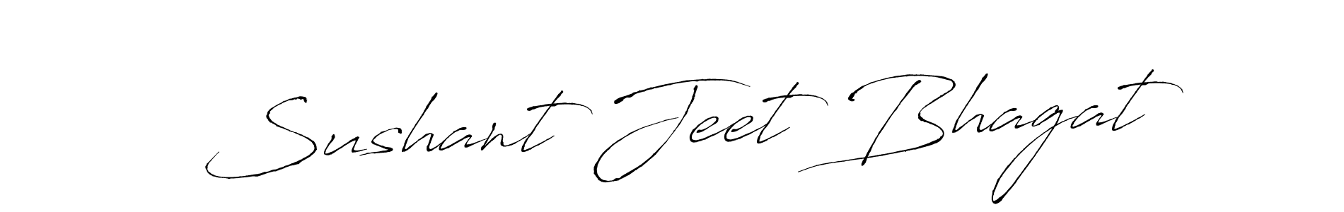 Create a beautiful signature design for name Sushant Jeet Bhagat. With this signature (Antro_Vectra) fonts, you can make a handwritten signature for free. Sushant Jeet Bhagat signature style 6 images and pictures png