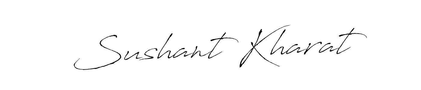 Design your own signature with our free online signature maker. With this signature software, you can create a handwritten (Antro_Vectra) signature for name Sushant Kharat. Sushant Kharat signature style 6 images and pictures png