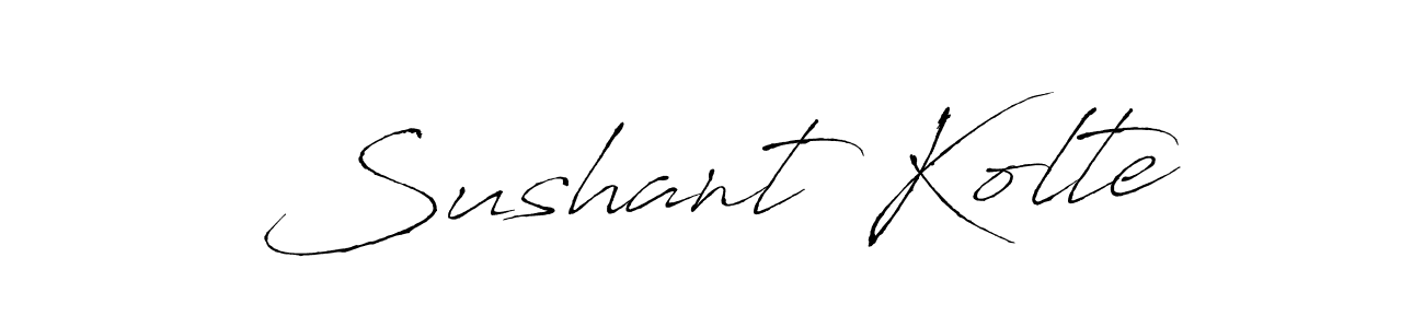 Make a beautiful signature design for name Sushant Kolte. Use this online signature maker to create a handwritten signature for free. Sushant Kolte signature style 6 images and pictures png