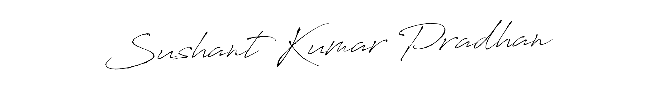 Design your own signature with our free online signature maker. With this signature software, you can create a handwritten (Antro_Vectra) signature for name Sushant Kumar Pradhan. Sushant Kumar Pradhan signature style 6 images and pictures png