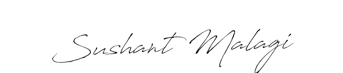How to make Sushant Malagi signature? Antro_Vectra is a professional autograph style. Create handwritten signature for Sushant Malagi name. Sushant Malagi signature style 6 images and pictures png