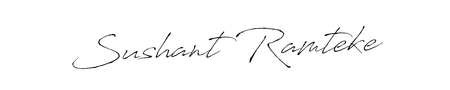Similarly Antro_Vectra is the best handwritten signature design. Signature creator online .You can use it as an online autograph creator for name Sushant Ramteke. Sushant Ramteke signature style 6 images and pictures png