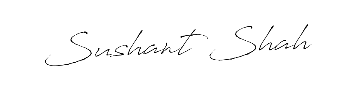 Make a beautiful signature design for name Sushant Shah. Use this online signature maker to create a handwritten signature for free. Sushant Shah signature style 6 images and pictures png