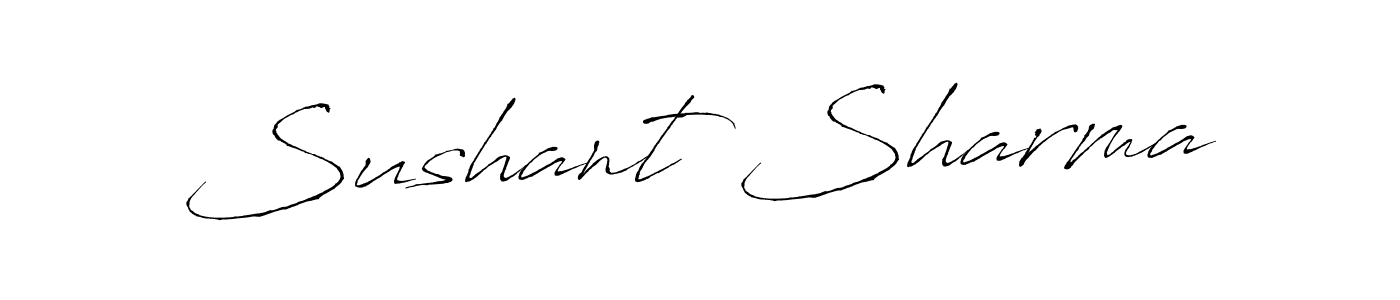 Create a beautiful signature design for name Sushant Sharma. With this signature (Antro_Vectra) fonts, you can make a handwritten signature for free. Sushant Sharma signature style 6 images and pictures png