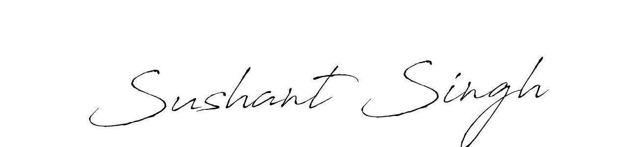 How to make Sushant Singh signature? Antro_Vectra is a professional autograph style. Create handwritten signature for Sushant Singh name. Sushant Singh signature style 6 images and pictures png