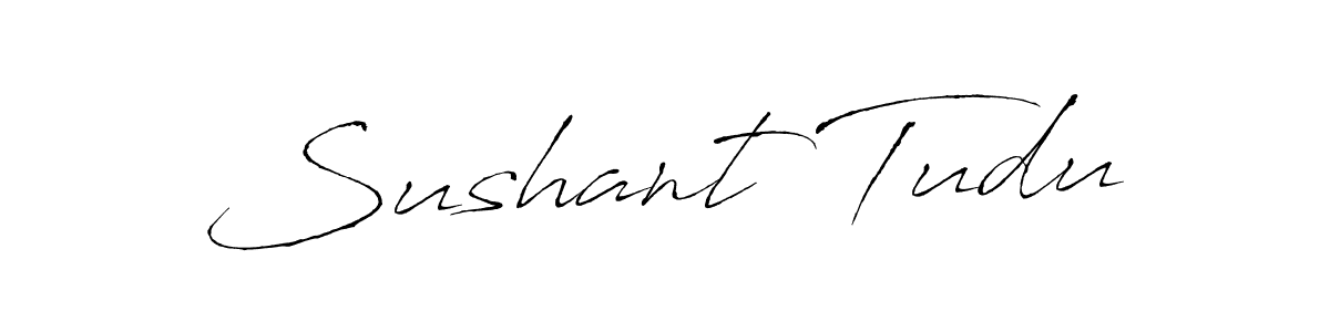 Make a beautiful signature design for name Sushant Tudu. With this signature (Antro_Vectra) style, you can create a handwritten signature for free. Sushant Tudu signature style 6 images and pictures png