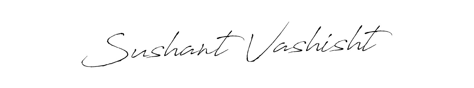 You should practise on your own different ways (Antro_Vectra) to write your name (Sushant Vashisht) in signature. don't let someone else do it for you. Sushant Vashisht signature style 6 images and pictures png