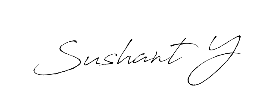 Use a signature maker to create a handwritten signature online. With this signature software, you can design (Antro_Vectra) your own signature for name Sushant Y. Sushant Y signature style 6 images and pictures png
