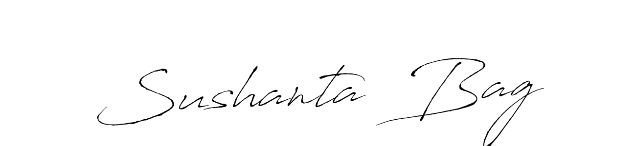 Make a short Sushanta  Bag signature style. Manage your documents anywhere anytime using Antro_Vectra. Create and add eSignatures, submit forms, share and send files easily. Sushanta  Bag signature style 6 images and pictures png