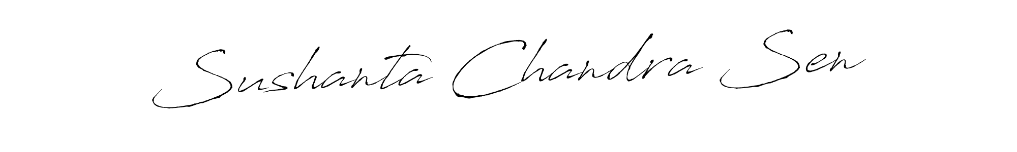 How to make Sushanta Chandra Sen name signature. Use Antro_Vectra style for creating short signs online. This is the latest handwritten sign. Sushanta Chandra Sen signature style 6 images and pictures png