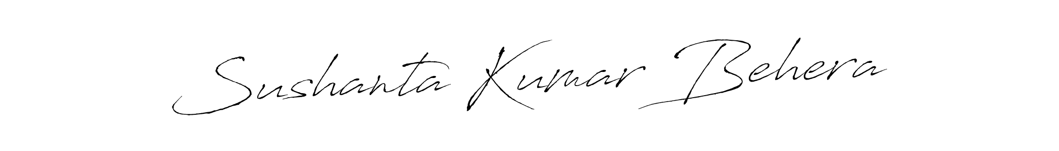 You should practise on your own different ways (Antro_Vectra) to write your name (Sushanta Kumar Behera) in signature. don't let someone else do it for you. Sushanta Kumar Behera signature style 6 images and pictures png