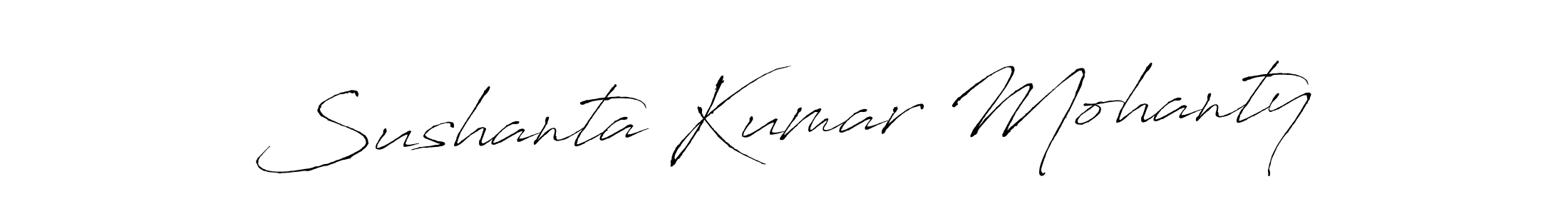 Create a beautiful signature design for name Sushanta Kumar Mohanty. With this signature (Antro_Vectra) fonts, you can make a handwritten signature for free. Sushanta Kumar Mohanty signature style 6 images and pictures png