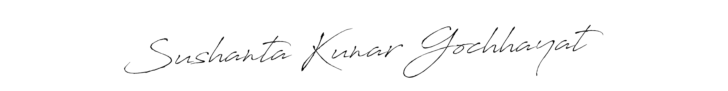 Make a beautiful signature design for name Sushanta Kunar Gochhayat. With this signature (Antro_Vectra) style, you can create a handwritten signature for free. Sushanta Kunar Gochhayat signature style 6 images and pictures png