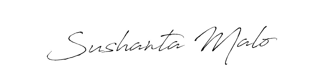 Create a beautiful signature design for name Sushanta Malo. With this signature (Antro_Vectra) fonts, you can make a handwritten signature for free. Sushanta Malo signature style 6 images and pictures png