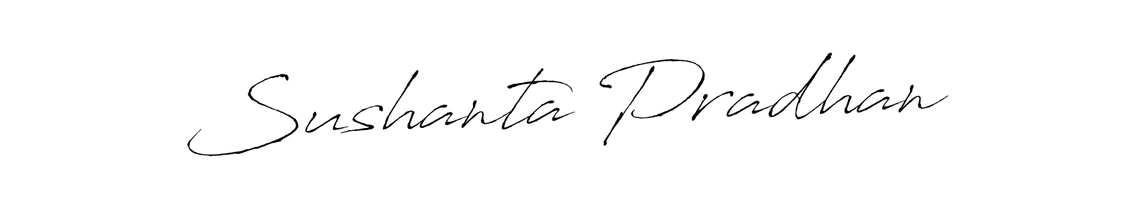How to make Sushanta Pradhan signature? Antro_Vectra is a professional autograph style. Create handwritten signature for Sushanta Pradhan name. Sushanta Pradhan signature style 6 images and pictures png