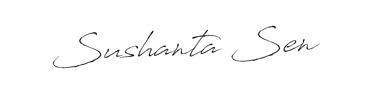 if you are searching for the best signature style for your name Sushanta Sen. so please give up your signature search. here we have designed multiple signature styles  using Antro_Vectra. Sushanta Sen signature style 6 images and pictures png