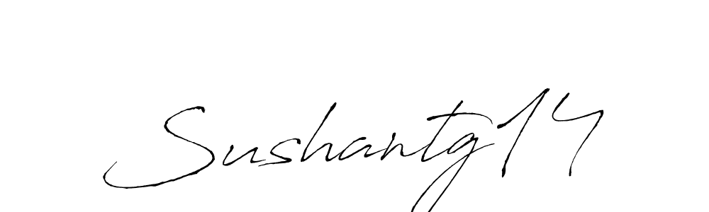 It looks lik you need a new signature style for name Sushantg14. Design unique handwritten (Antro_Vectra) signature with our free signature maker in just a few clicks. Sushantg14 signature style 6 images and pictures png