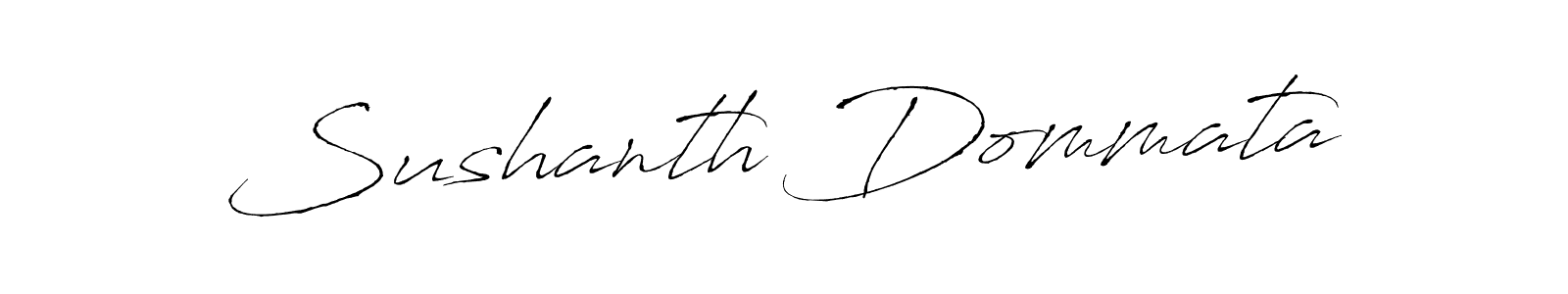 Sushanth Dommata stylish signature style. Best Handwritten Sign (Antro_Vectra) for my name. Handwritten Signature Collection Ideas for my name Sushanth Dommata. Sushanth Dommata signature style 6 images and pictures png