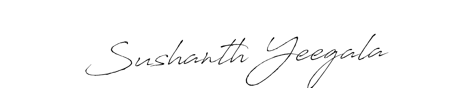 How to make Sushanth Yeegala signature? Antro_Vectra is a professional autograph style. Create handwritten signature for Sushanth Yeegala name. Sushanth Yeegala signature style 6 images and pictures png
