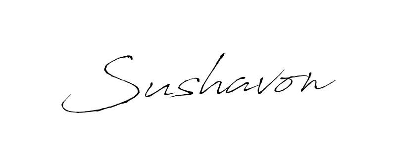 Sushavon stylish signature style. Best Handwritten Sign (Antro_Vectra) for my name. Handwritten Signature Collection Ideas for my name Sushavon. Sushavon signature style 6 images and pictures png