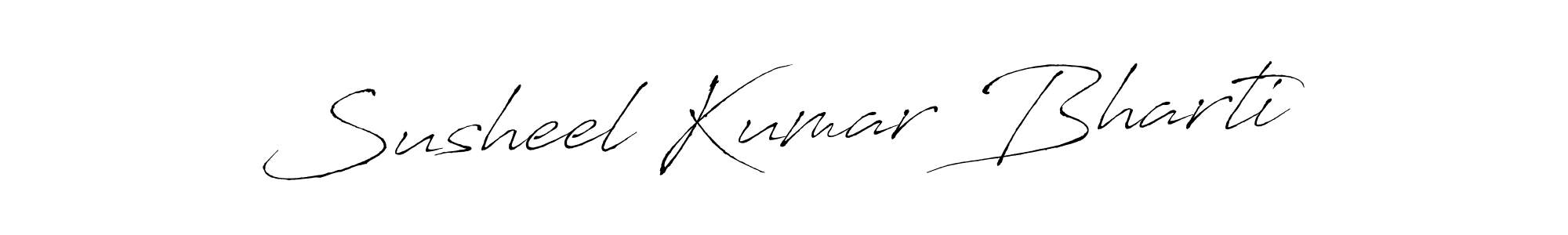 Make a beautiful signature design for name Susheel Kumar Bharti. With this signature (Antro_Vectra) style, you can create a handwritten signature for free. Susheel Kumar Bharti signature style 6 images and pictures png