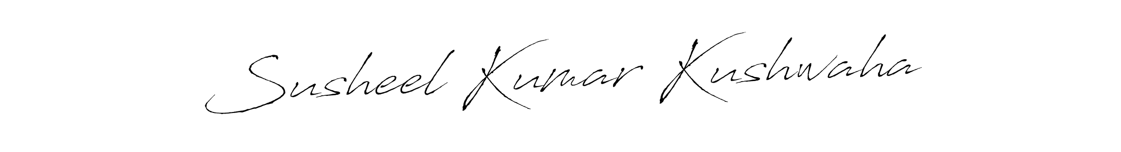 Susheel Kumar Kushwaha stylish signature style. Best Handwritten Sign (Antro_Vectra) for my name. Handwritten Signature Collection Ideas for my name Susheel Kumar Kushwaha. Susheel Kumar Kushwaha signature style 6 images and pictures png