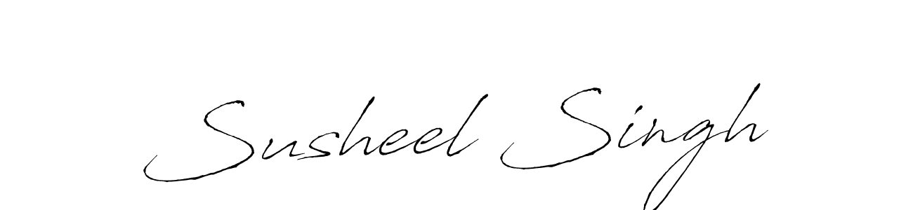 Design your own signature with our free online signature maker. With this signature software, you can create a handwritten (Antro_Vectra) signature for name Susheel Singh. Susheel Singh signature style 6 images and pictures png