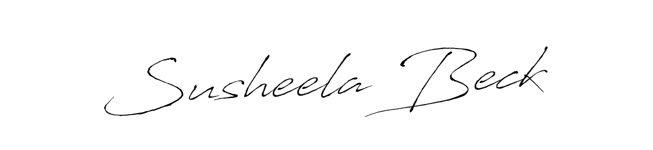 The best way (Antro_Vectra) to make a short signature is to pick only two or three words in your name. The name Susheela Beck include a total of six letters. For converting this name. Susheela Beck signature style 6 images and pictures png