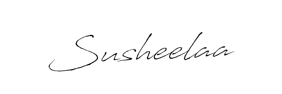 You should practise on your own different ways (Antro_Vectra) to write your name (Susheelaa) in signature. don't let someone else do it for you. Susheelaa signature style 6 images and pictures png