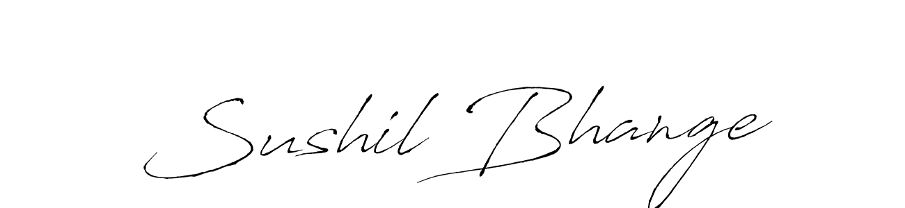 Sushil Bhange stylish signature style. Best Handwritten Sign (Antro_Vectra) for my name. Handwritten Signature Collection Ideas for my name Sushil Bhange. Sushil Bhange signature style 6 images and pictures png