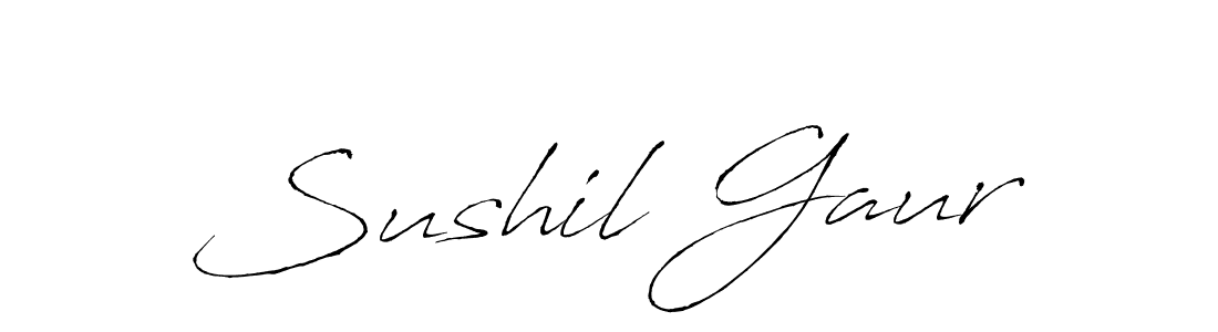 It looks lik you need a new signature style for name Sushil Gaur. Design unique handwritten (Antro_Vectra) signature with our free signature maker in just a few clicks. Sushil Gaur signature style 6 images and pictures png