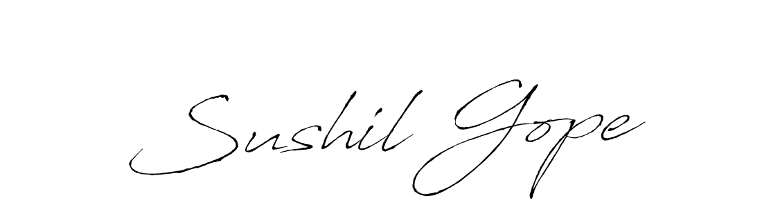 The best way (Antro_Vectra) to make a short signature is to pick only two or three words in your name. The name Sushil Gope include a total of six letters. For converting this name. Sushil Gope signature style 6 images and pictures png