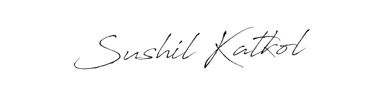 Sushil Katkol stylish signature style. Best Handwritten Sign (Antro_Vectra) for my name. Handwritten Signature Collection Ideas for my name Sushil Katkol. Sushil Katkol signature style 6 images and pictures png