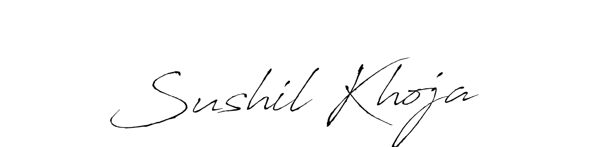 Make a short Sushil Khoja signature style. Manage your documents anywhere anytime using Antro_Vectra. Create and add eSignatures, submit forms, share and send files easily. Sushil Khoja signature style 6 images and pictures png