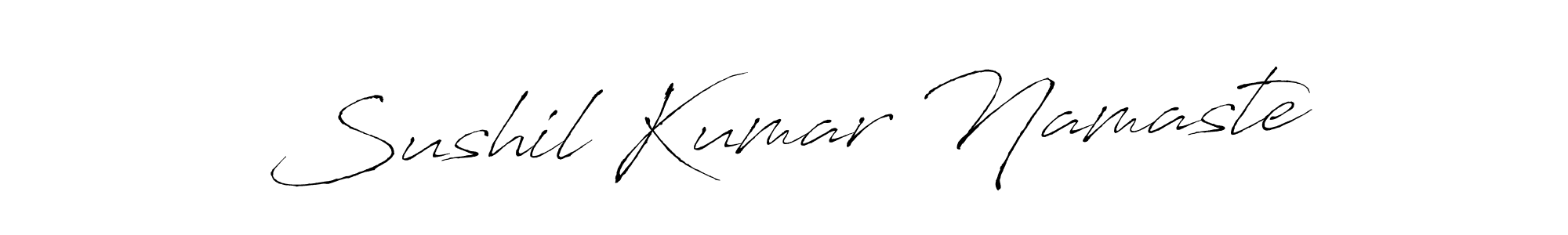 Similarly Antro_Vectra is the best handwritten signature design. Signature creator online .You can use it as an online autograph creator for name Sushil Kumar Namaste. Sushil Kumar Namaste signature style 6 images and pictures png