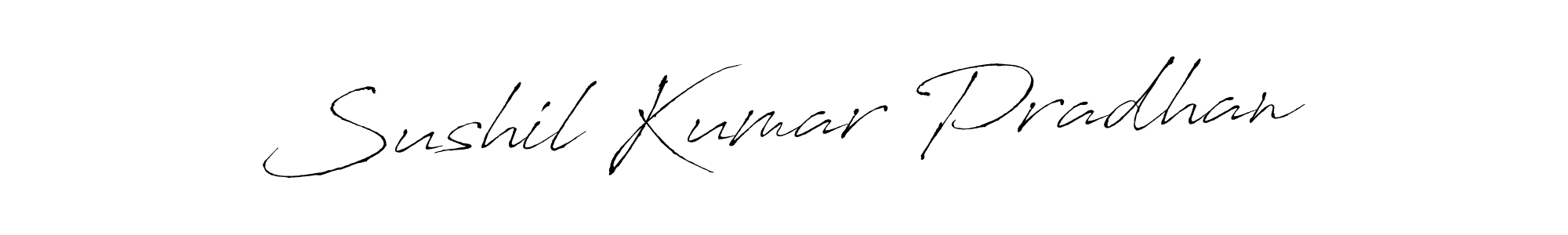 Design your own signature with our free online signature maker. With this signature software, you can create a handwritten (Antro_Vectra) signature for name Sushil Kumar Pradhan. Sushil Kumar Pradhan signature style 6 images and pictures png