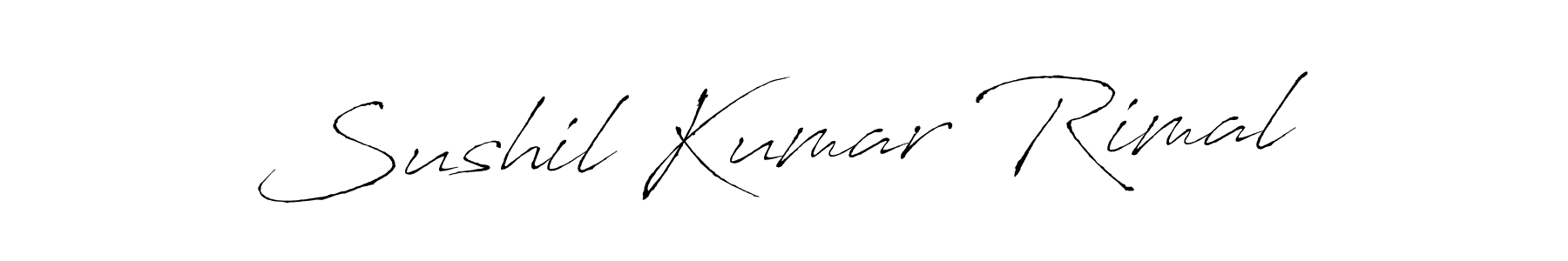 How to make Sushil Kumar Rimal signature? Antro_Vectra is a professional autograph style. Create handwritten signature for Sushil Kumar Rimal name. Sushil Kumar Rimal signature style 6 images and pictures png