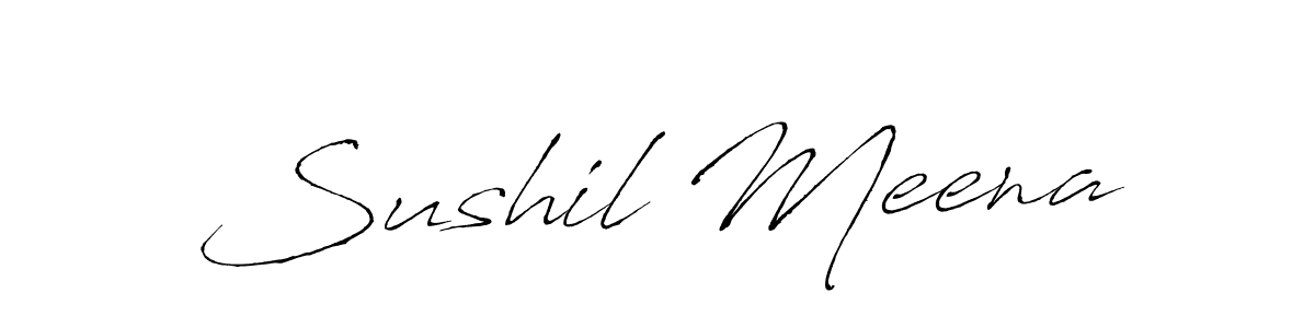 Also You can easily find your signature by using the search form. We will create Sushil Meena name handwritten signature images for you free of cost using Antro_Vectra sign style. Sushil Meena signature style 6 images and pictures png