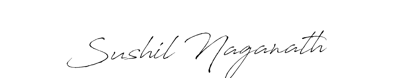 Make a beautiful signature design for name Sushil Naganath. With this signature (Antro_Vectra) style, you can create a handwritten signature for free. Sushil Naganath signature style 6 images and pictures png