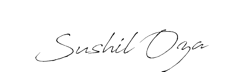 How to make Sushil Oza name signature. Use Antro_Vectra style for creating short signs online. This is the latest handwritten sign. Sushil Oza signature style 6 images and pictures png