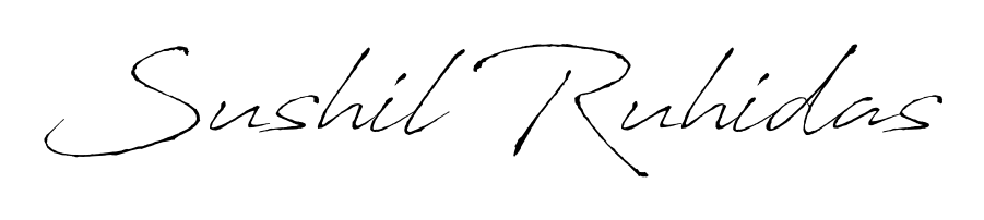 Discover the perfect balance of readability and style for Sushil Ruhidas with Antro_Vectra font. Create your dream signature today. Sushil Ruhidas signature style 6 images and pictures png