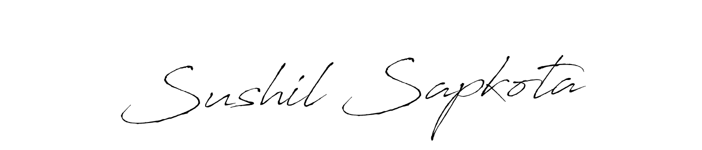 Antro_Vectra is a professional signature style that is perfect for those who want to add a touch of class to their signature. It is also a great choice for those who want to make their signature more unique. Get Sushil Sapkota name to fancy signature for free. Sushil Sapkota signature style 6 images and pictures png