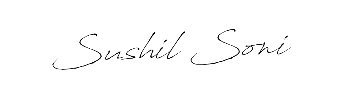 You should practise on your own different ways (Antro_Vectra) to write your name (Sushil Soni) in signature. don't let someone else do it for you. Sushil Soni signature style 6 images and pictures png