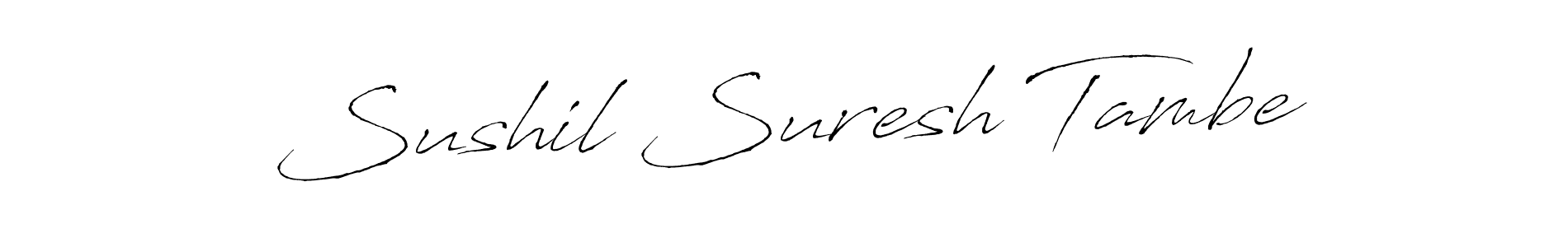 Also we have Sushil Suresh Tambe name is the best signature style. Create professional handwritten signature collection using Antro_Vectra autograph style. Sushil Suresh Tambe signature style 6 images and pictures png