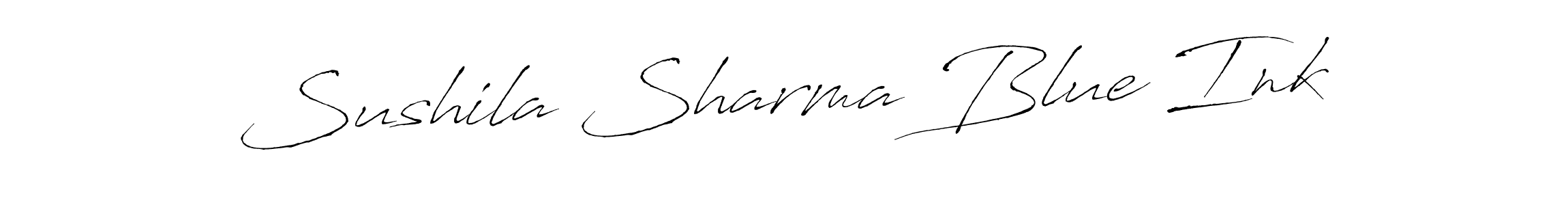 Similarly Antro_Vectra is the best handwritten signature design. Signature creator online .You can use it as an online autograph creator for name Sushila Sharma Blue Ink. Sushila Sharma Blue Ink signature style 6 images and pictures png