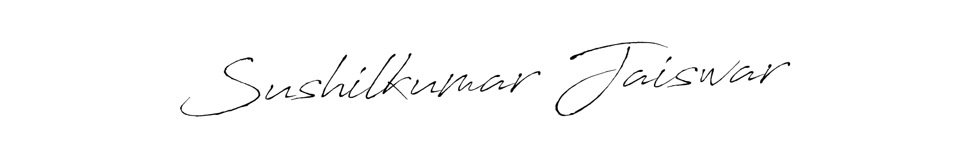Create a beautiful signature design for name Sushilkumar Jaiswar. With this signature (Antro_Vectra) fonts, you can make a handwritten signature for free. Sushilkumar Jaiswar signature style 6 images and pictures png