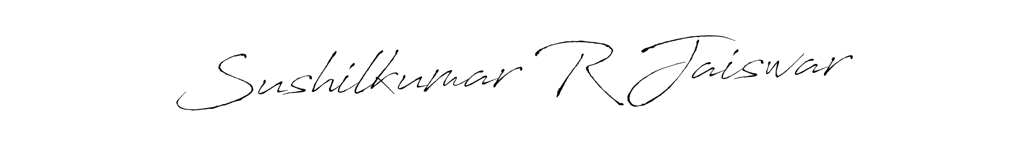 Make a beautiful signature design for name Sushilkumar R Jaiswar. Use this online signature maker to create a handwritten signature for free. Sushilkumar R Jaiswar signature style 6 images and pictures png