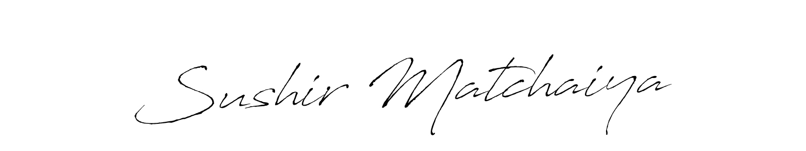 The best way (Antro_Vectra) to make a short signature is to pick only two or three words in your name. The name Sushir Matchaiya include a total of six letters. For converting this name. Sushir Matchaiya signature style 6 images and pictures png